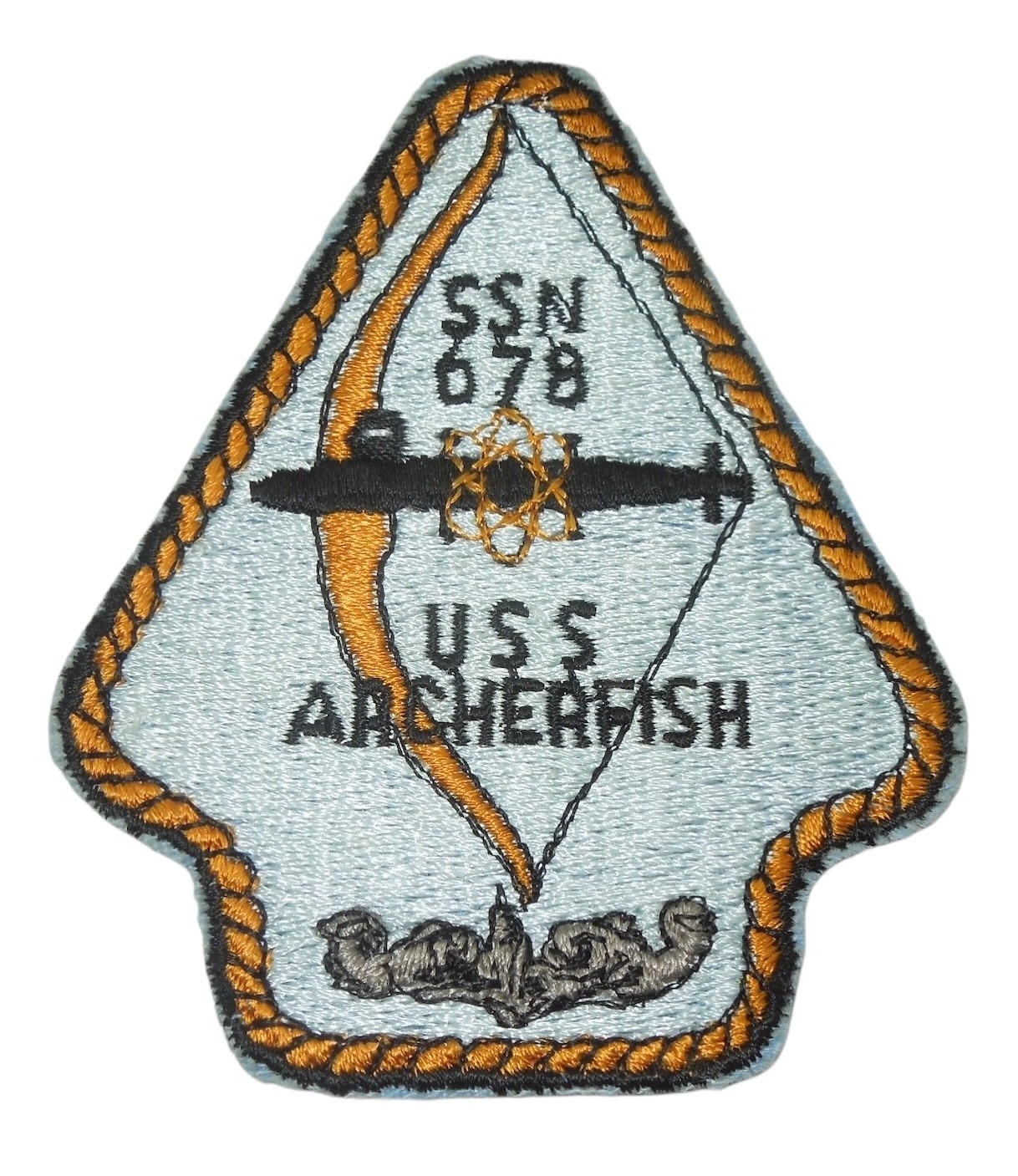 Original Vietnam War US Navy USS Archerfish SSN-678 Nuclear Submarine Patch W51