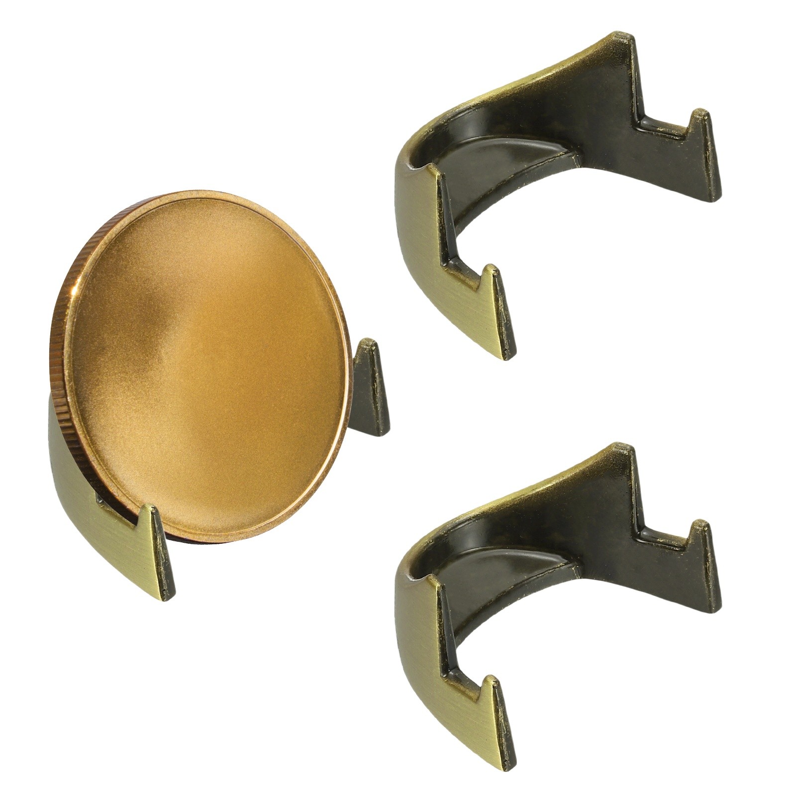 Coin Display Stands, 3Pcs Mini Coin Easel Presentation Holder, Bronze
