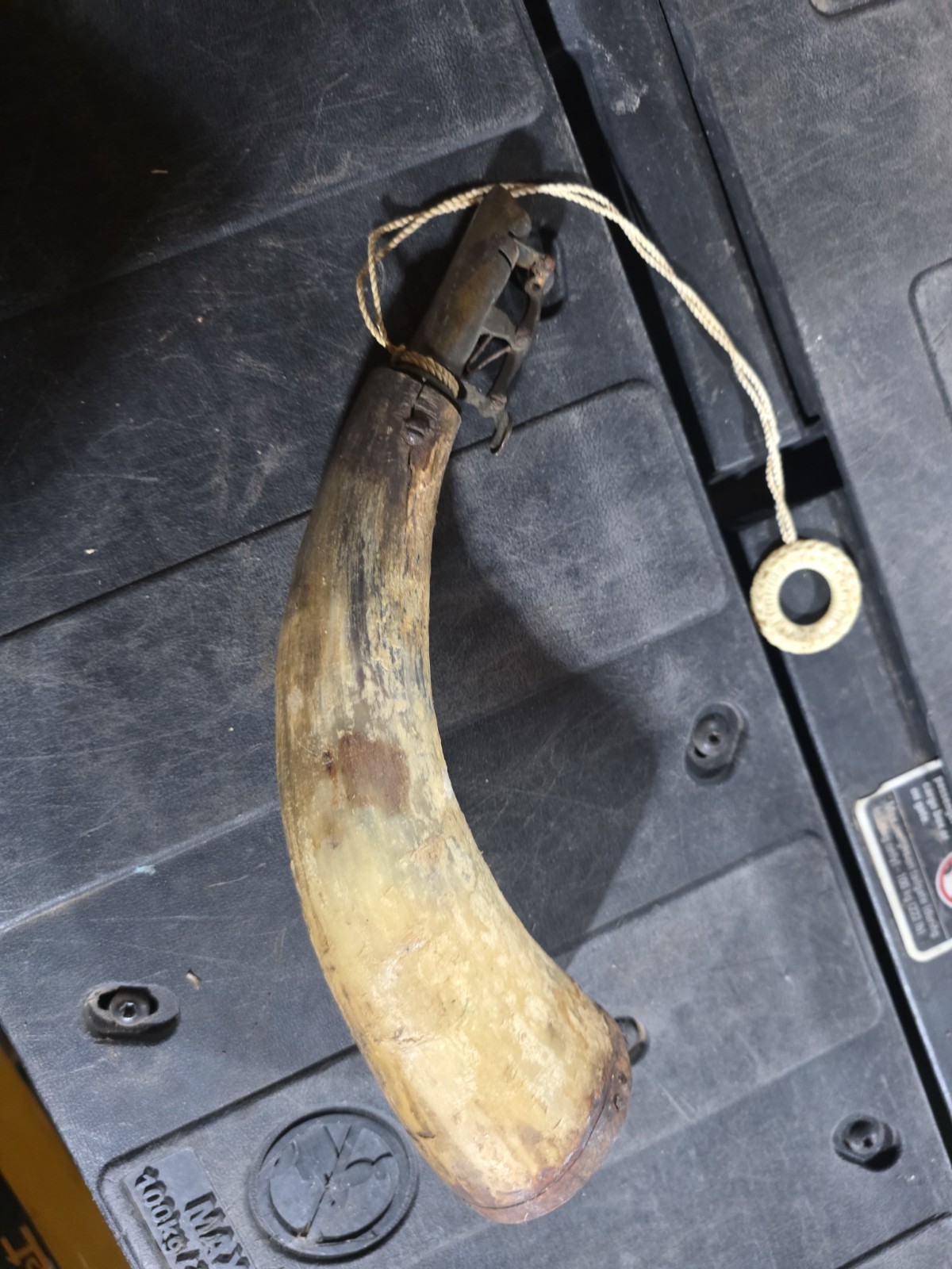 Antique Horn Ammo Loader With BBs