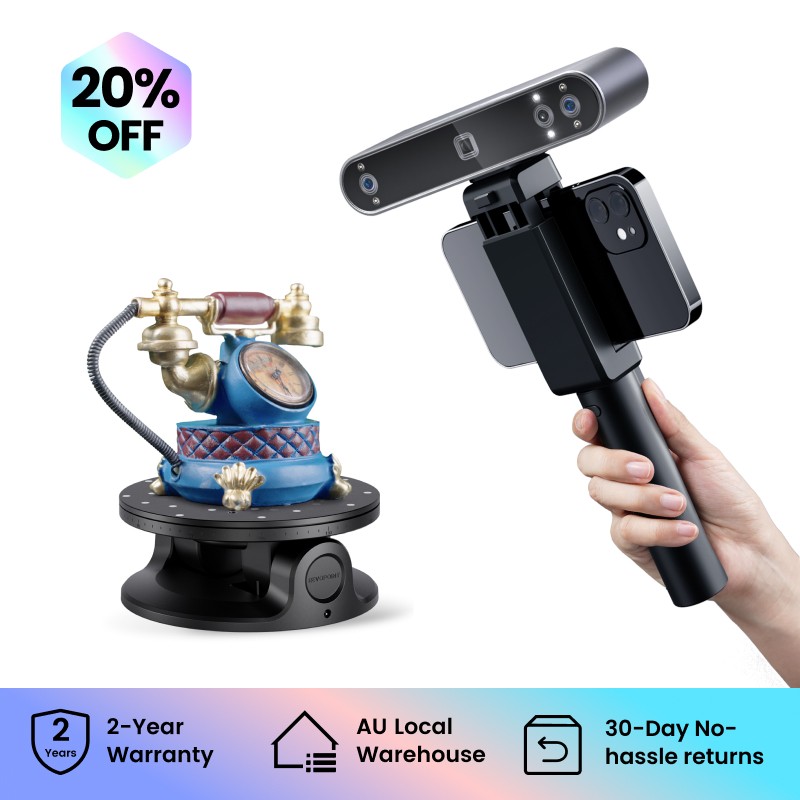 Revopoint POP 3 Plus 3D Scanner 0.04mm Precision 18fps Handheld Body Scanner
