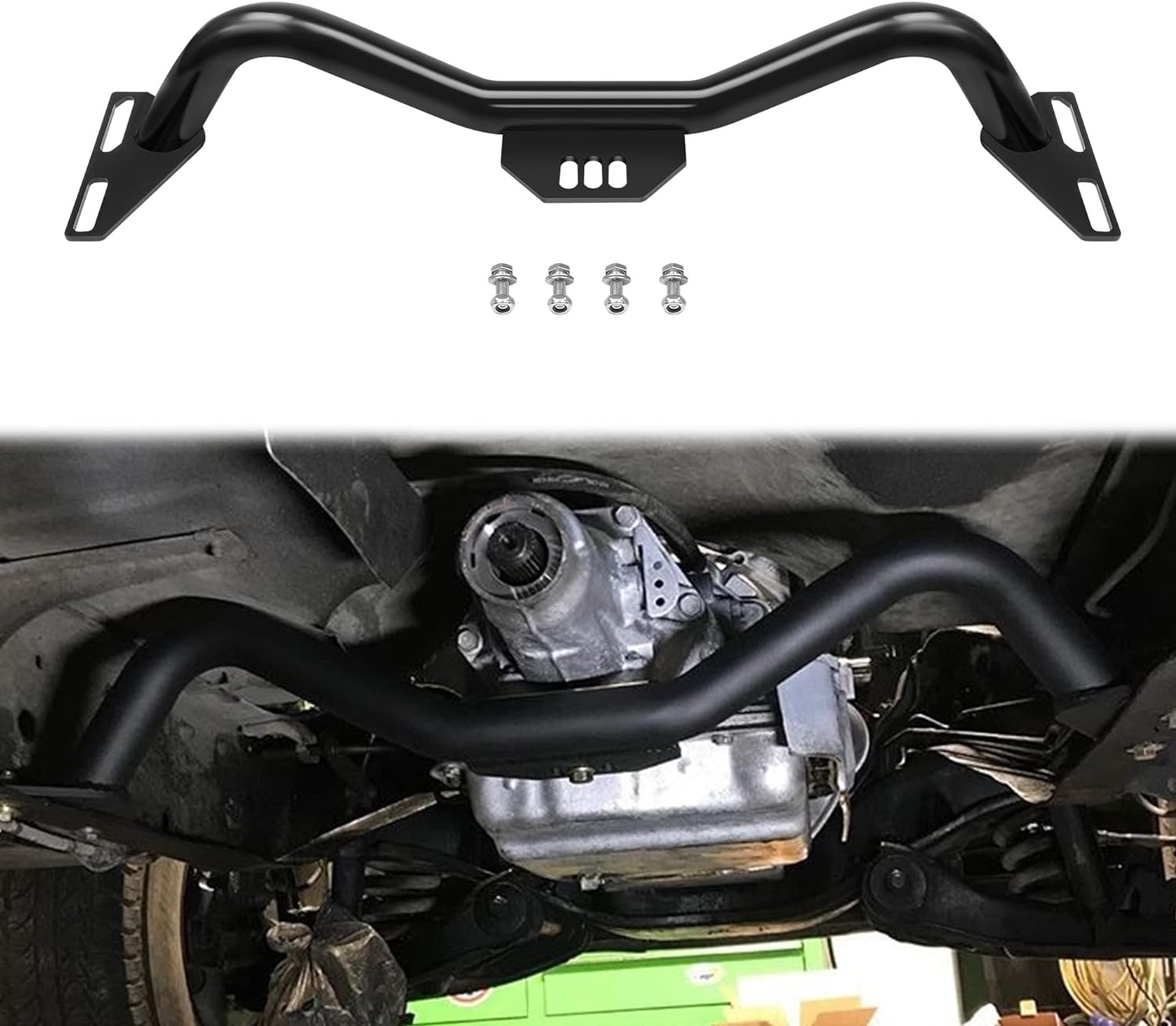 Adjustable Transmission Crossmember Compatible with 1964-1987 Chevy / GMC C10 C2