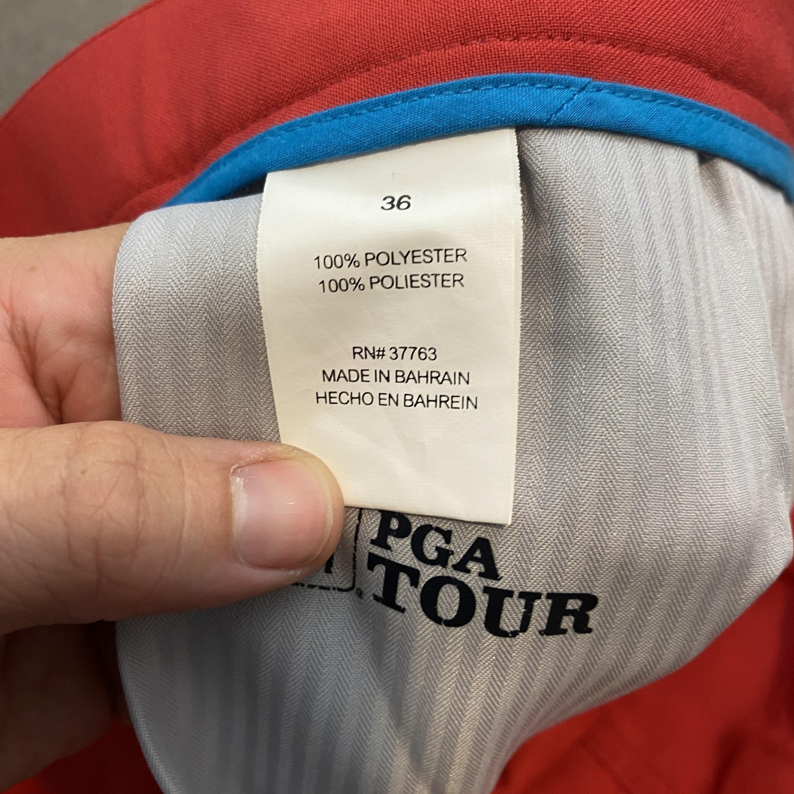 PGA Tour Golf Shorts Mens 36 Flat Front Performance Lightweight Polyester