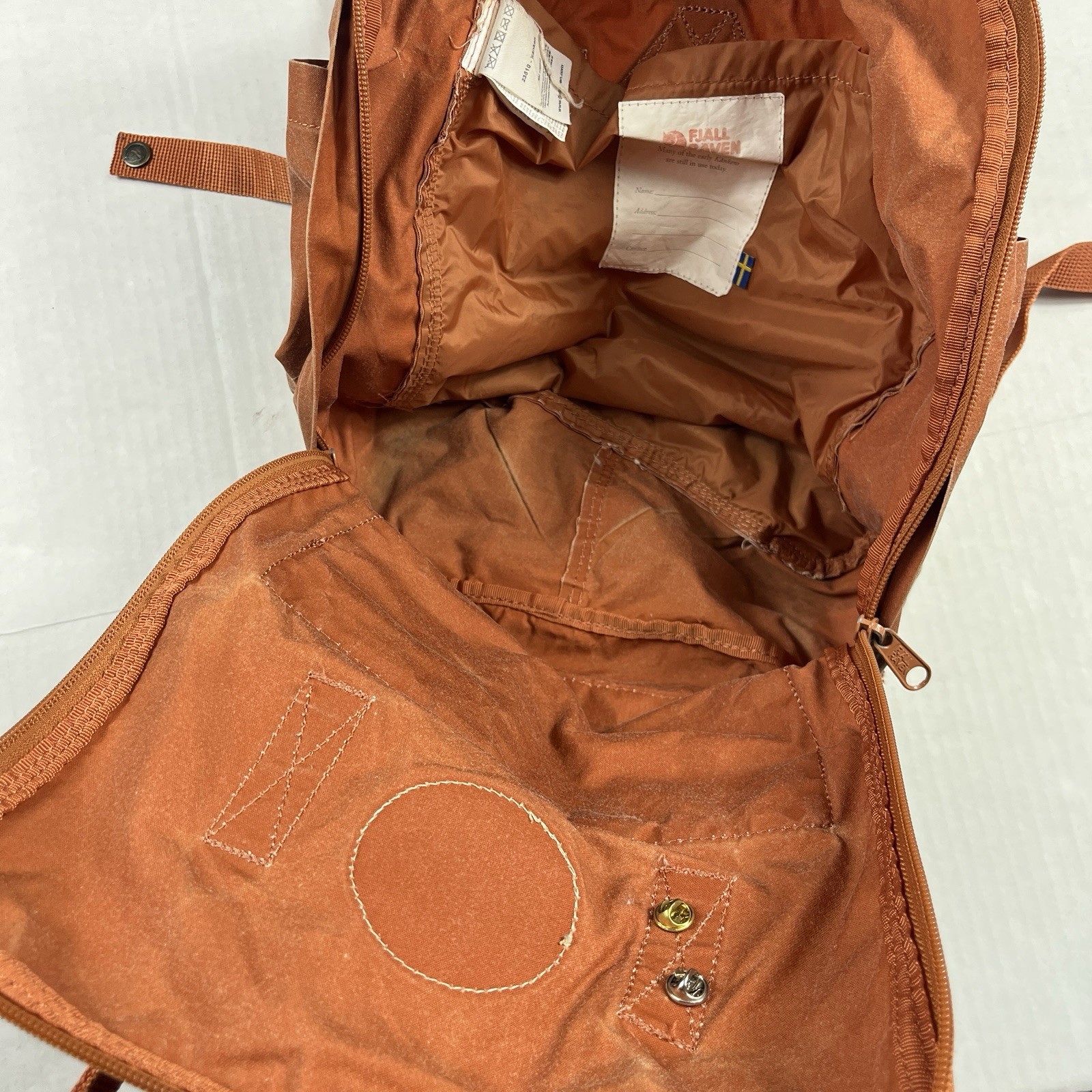 Fjallraven Kanken Mini Backpack Brick Everyday School Outdoor Compact WORN