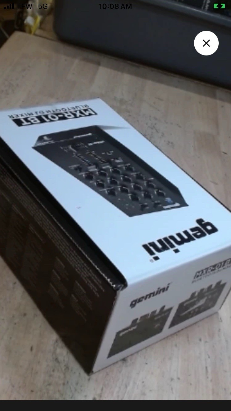 Gemini MXR-01BT 2 Channel Bluetooth DJ Mixer