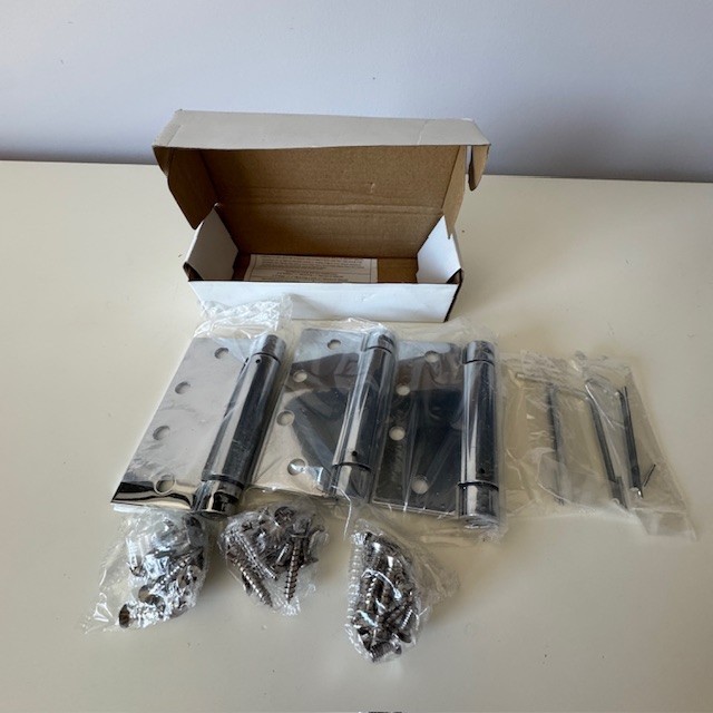 Doormerica hardware DH-SP179 Standard Weight, Spring Hinge 4-1/2 & 4-1/2 (3Pack)