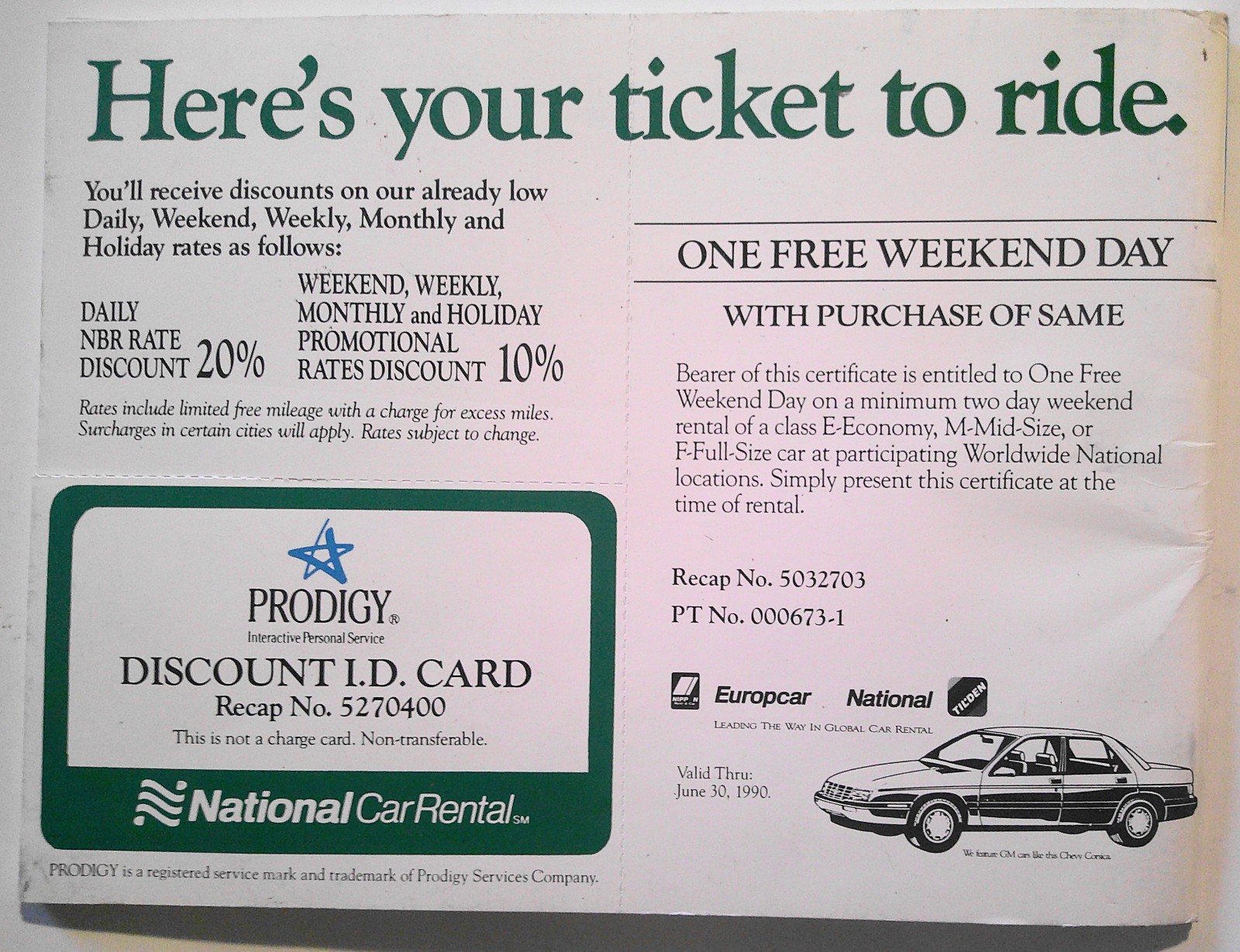 Prodigy Interactive Personal Service Value Pack, 1990 + Shopping Brochure