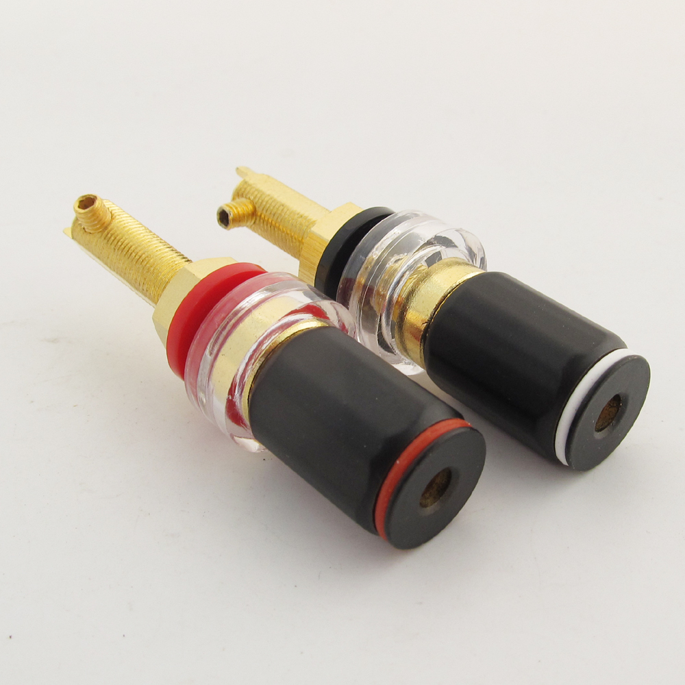 20pcs High Quality Brass HiFi Amplifier Speaker Terminal Binding Post 65mm