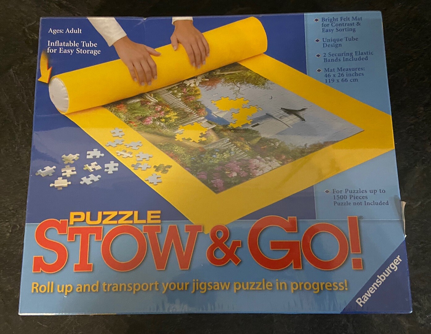Ravensburger Puzzle Stow & Go! Roll Up Storage Mat 1500 Piece New Sealed Box