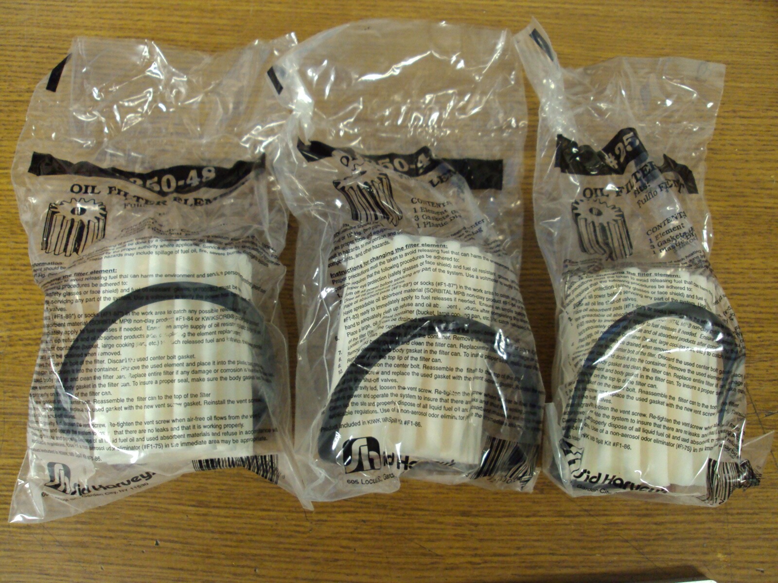 3 New Sid HarveyS 250-48 "Mitco" Fits Full Flow FB4 Oil Filters S20