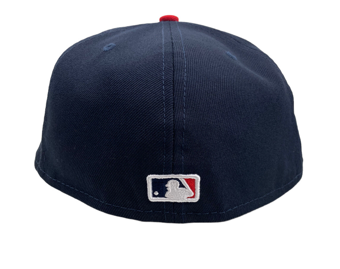 Atlanta Brave Comic Cloud World Series Side Patch New Era 59fifty Fitted cap