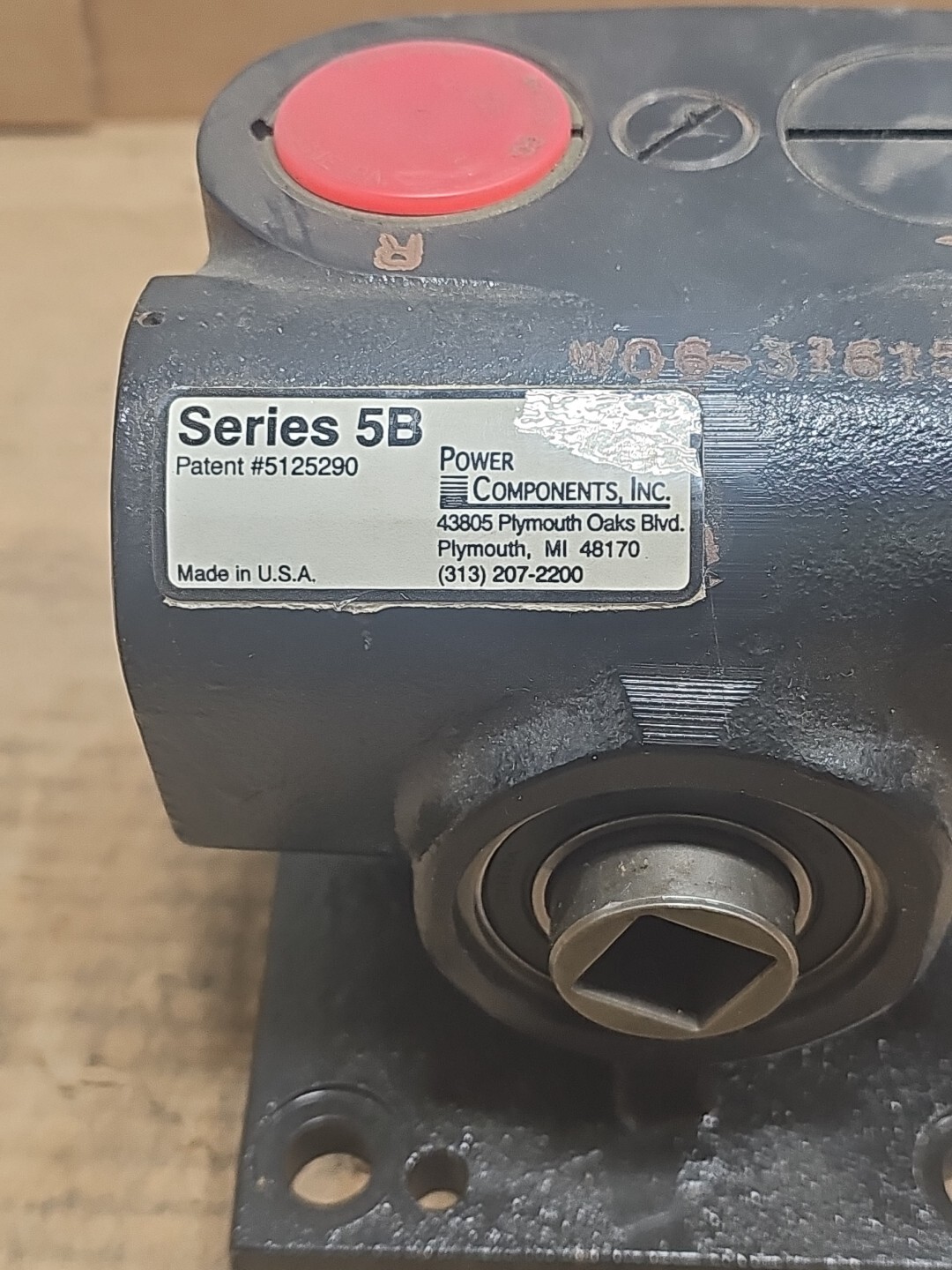 POWER COMPONENTS INC. POWER LIFT ACTUATOR SERIES 5B.