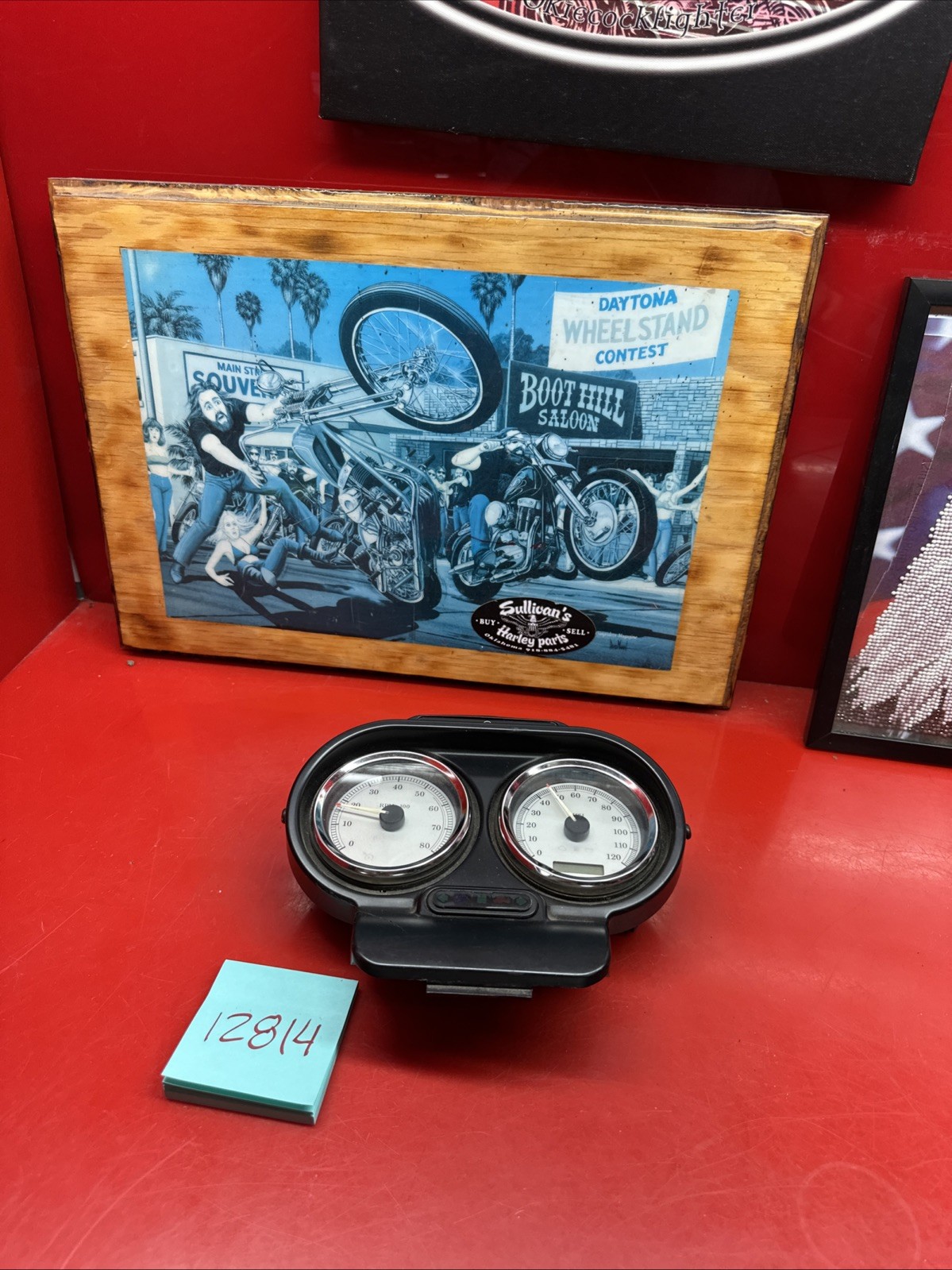 Harley Roadglide Speedo Tach Tachometer Speedometer Guage Pod Unkown Miles