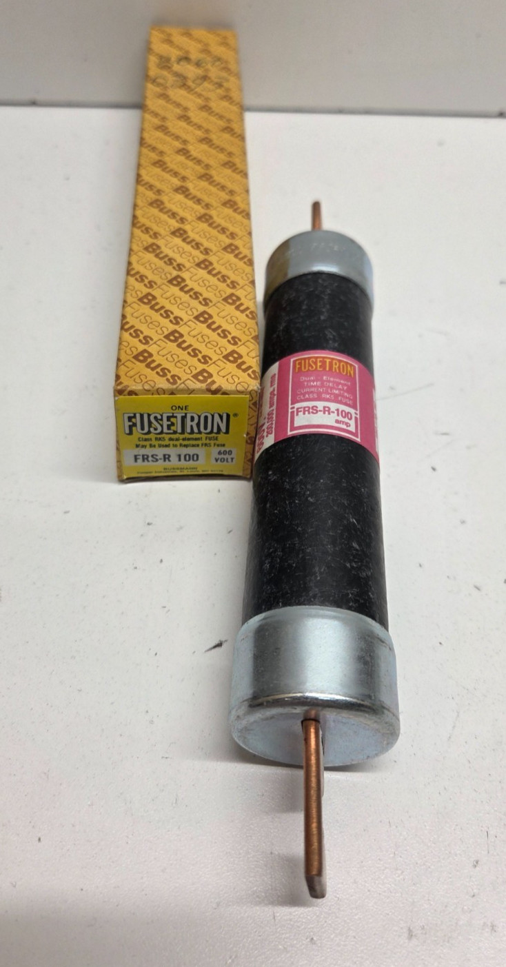 NEW IN BOX! BUSSMANN FUSETRON 100A 600V RK5 FUSE FRS-R-100