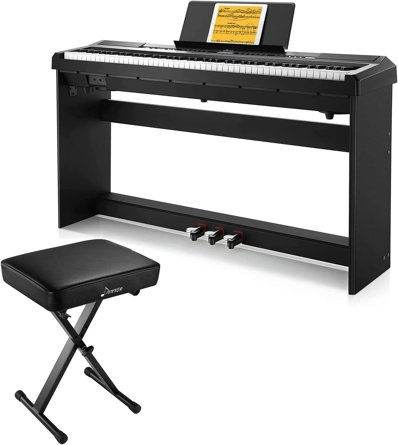 DEP-20 Beginner Digital Piano with Comfortable Piano Bench Included
