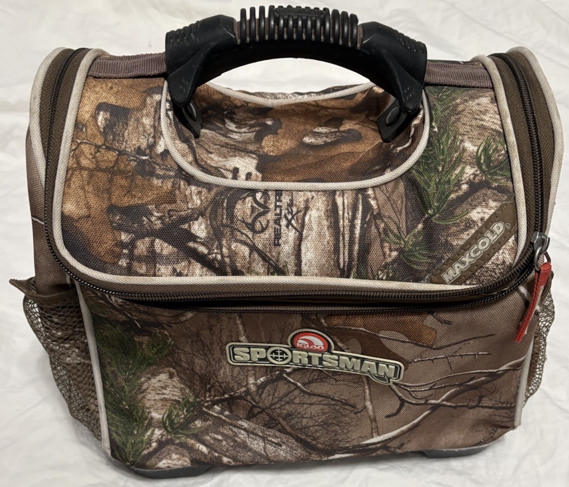 Igloo Sportsman Realtree Camo Soft Cooler Lunch Bag Hunting Fishing