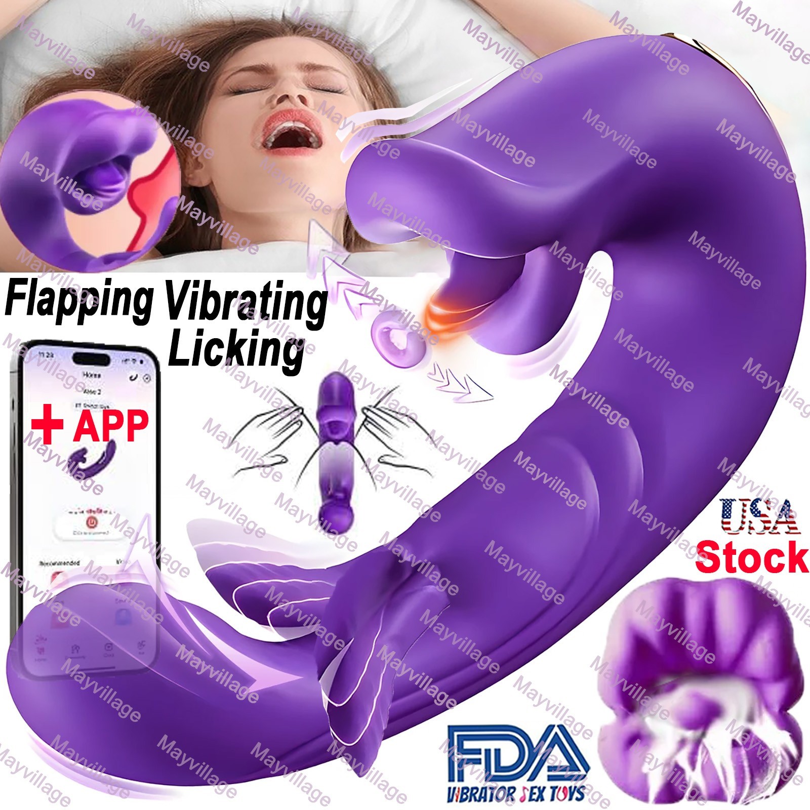 Tapping Patting Sucking Vibrator for Women Clit G-spot Stimulator Dildo Sex Toys