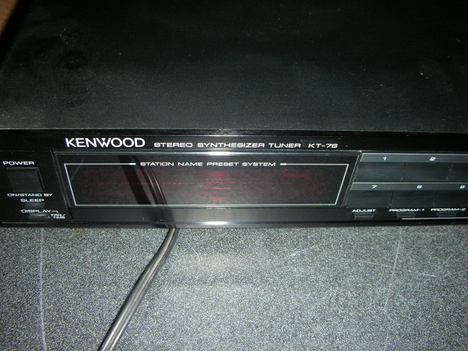KENWOOD KT-76 AM/FM DIGITAL SYNTHESIZED TUNER -  CLEANED - TESTED