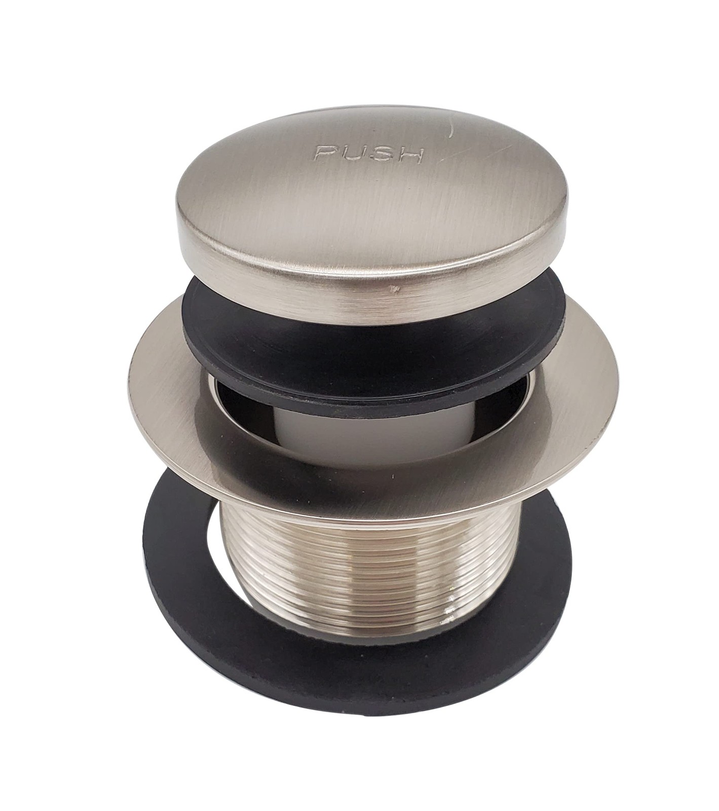 Westbrass A593244-07 14" x 1-1/2" White Tubular Bathtub 1 Pack, Satin Nickel