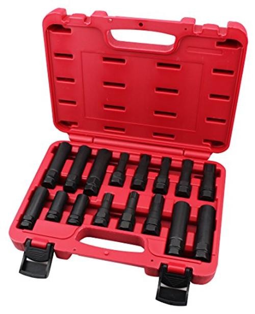 16PCS Master Wheel Locking Lug Key Set, Wheel Lock Removal Kit