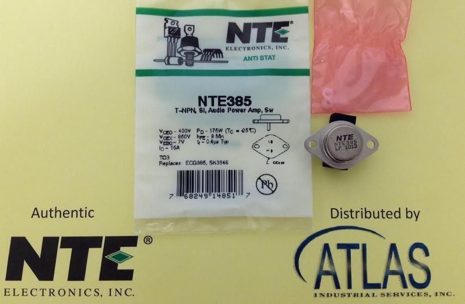 NTE NTE385 Audio Power Amp, Switch, Transistor **AUTHORIZED NTE DISTRIBUTOR**