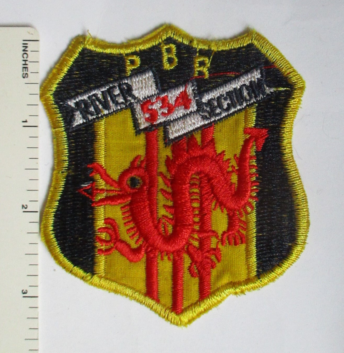 US NAVY RIVER SECTION 534 PBR PATCH Post Vietnam Made for VETERANS & COLLECTORS