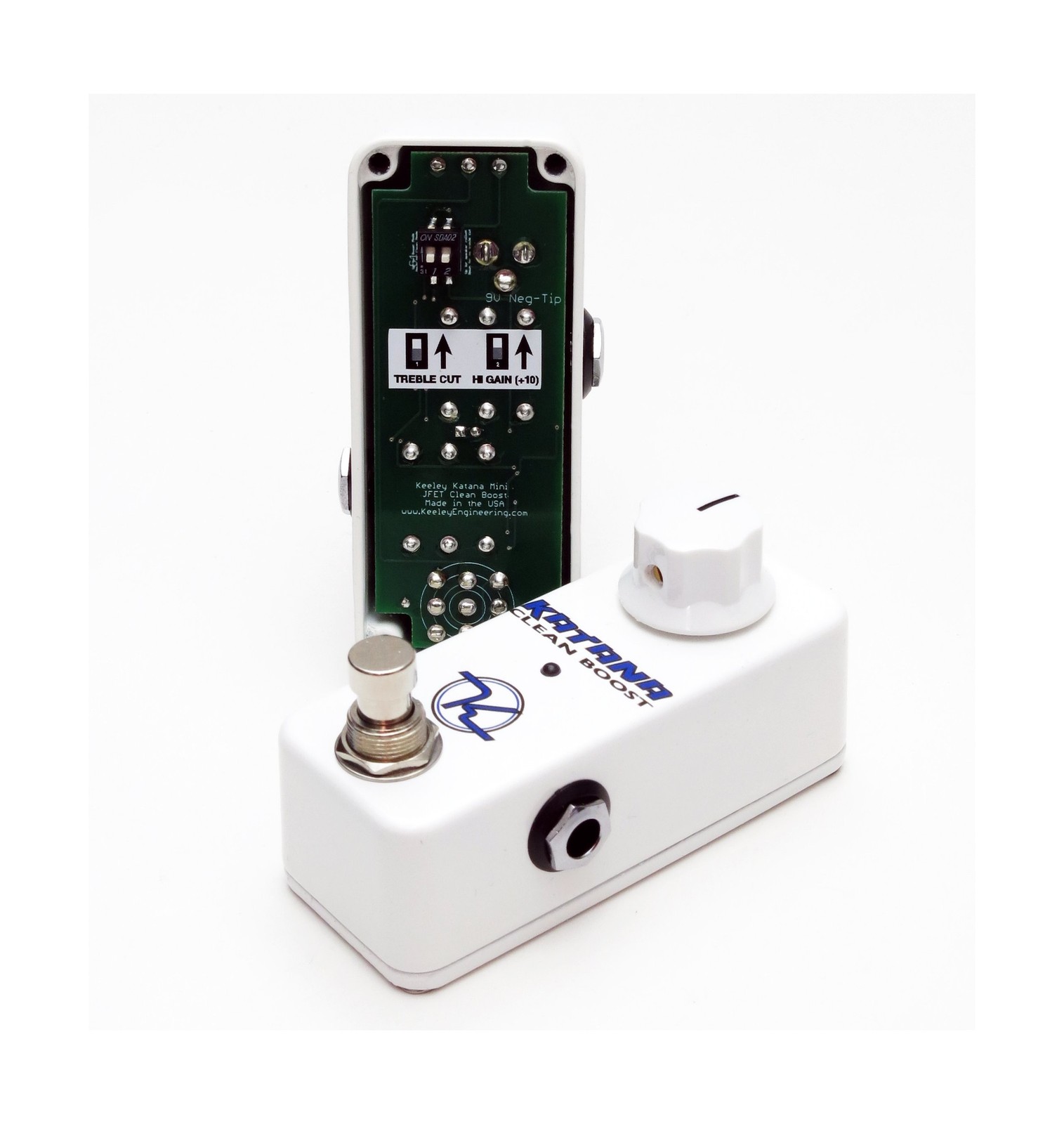 Keeley Mini Katana Clean Boost Pedal, MXR 3 Pack Patch Cables Bundle