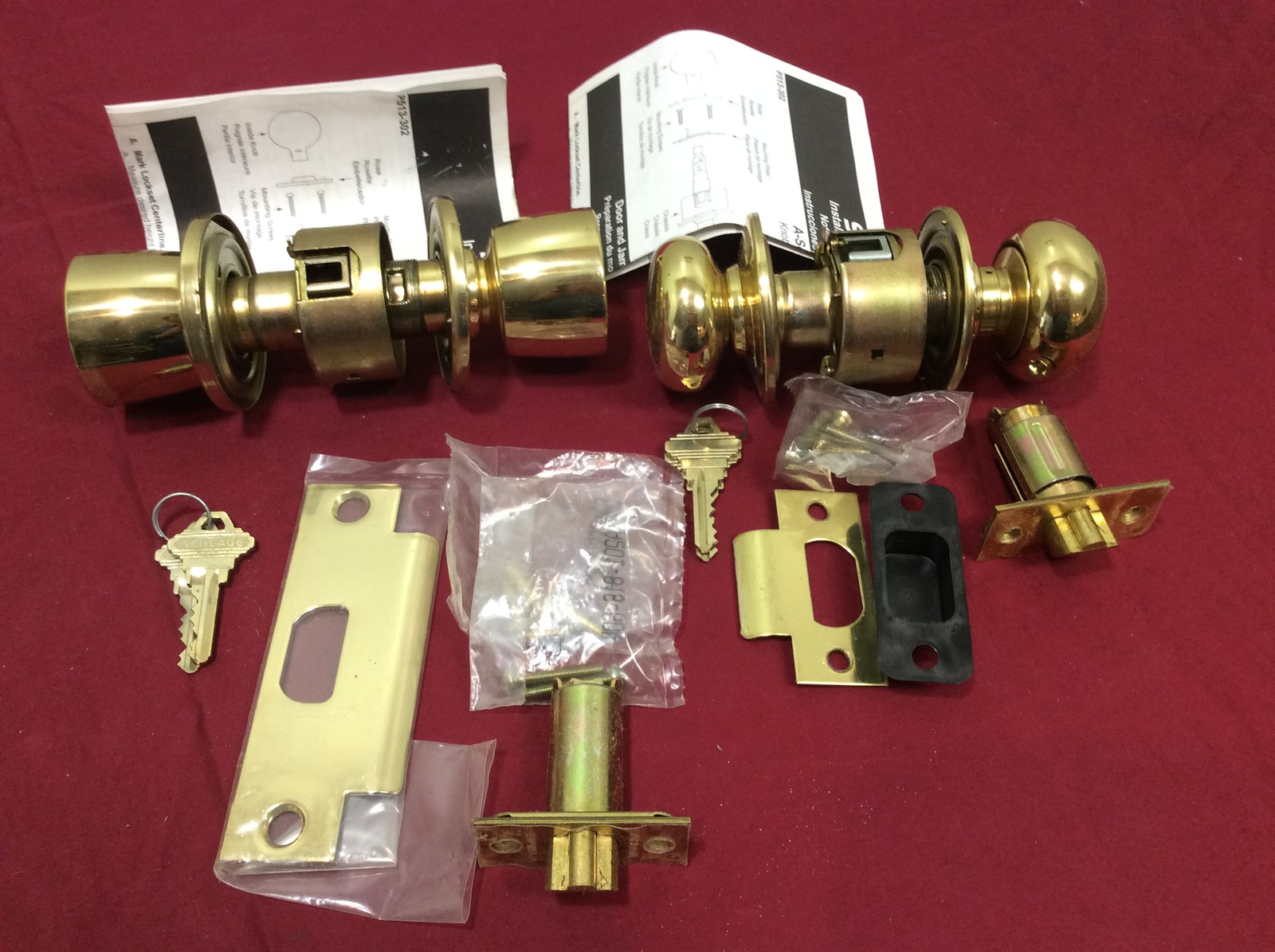 Schlage Entry/Classroom Knobsets, SCAA53PDTUL605 & SCA70PD605 Set of 2-Locksmith