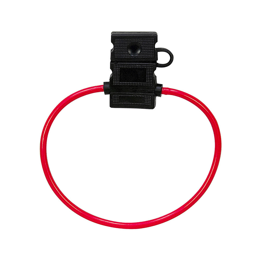 Megatronix FHB14CRB ATC/ATO In-Line Regular Blade Fuse Holder Cap 14 Gauge Red