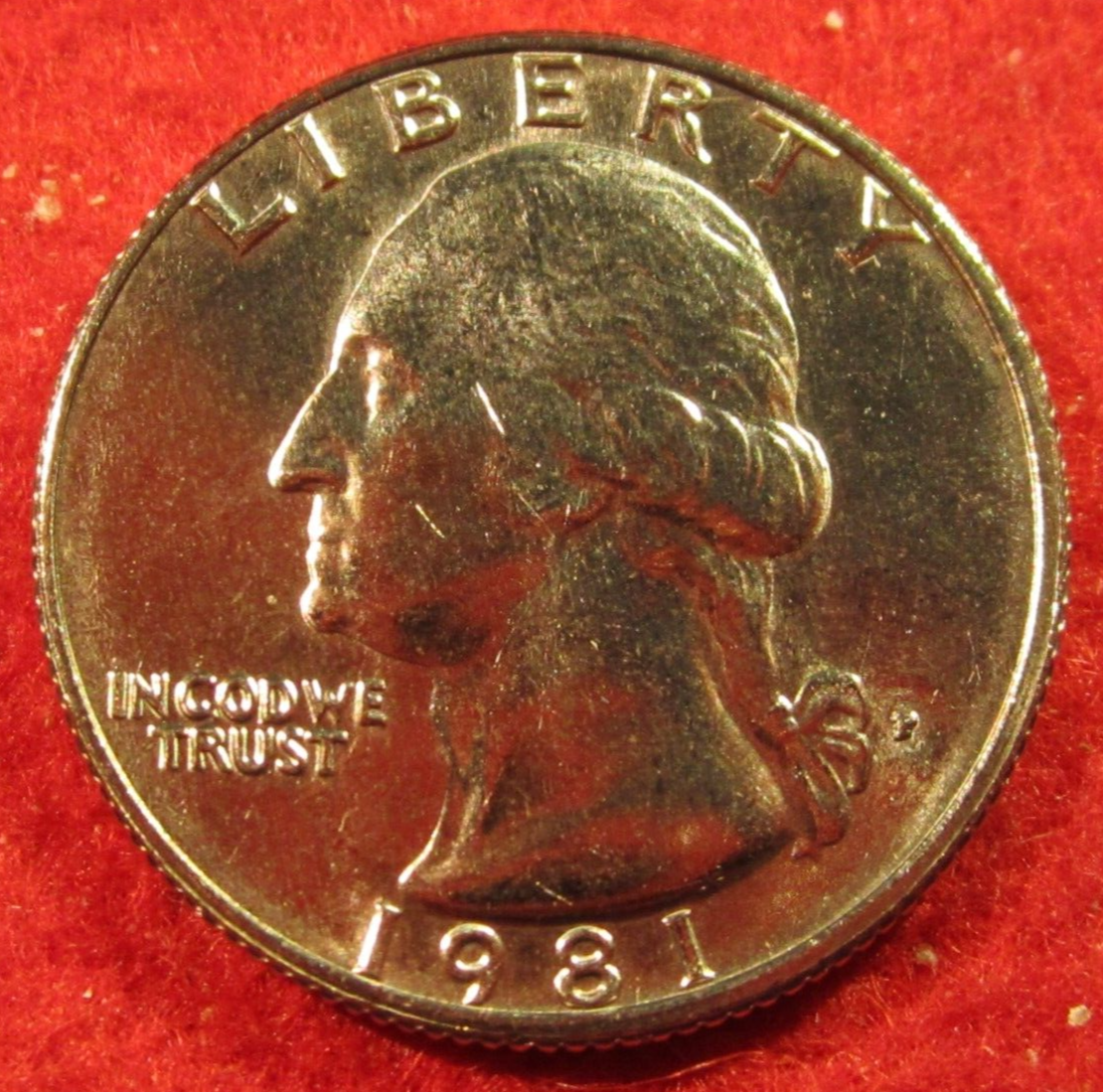 1981 P Washington Quarter - BU - Uncirculated