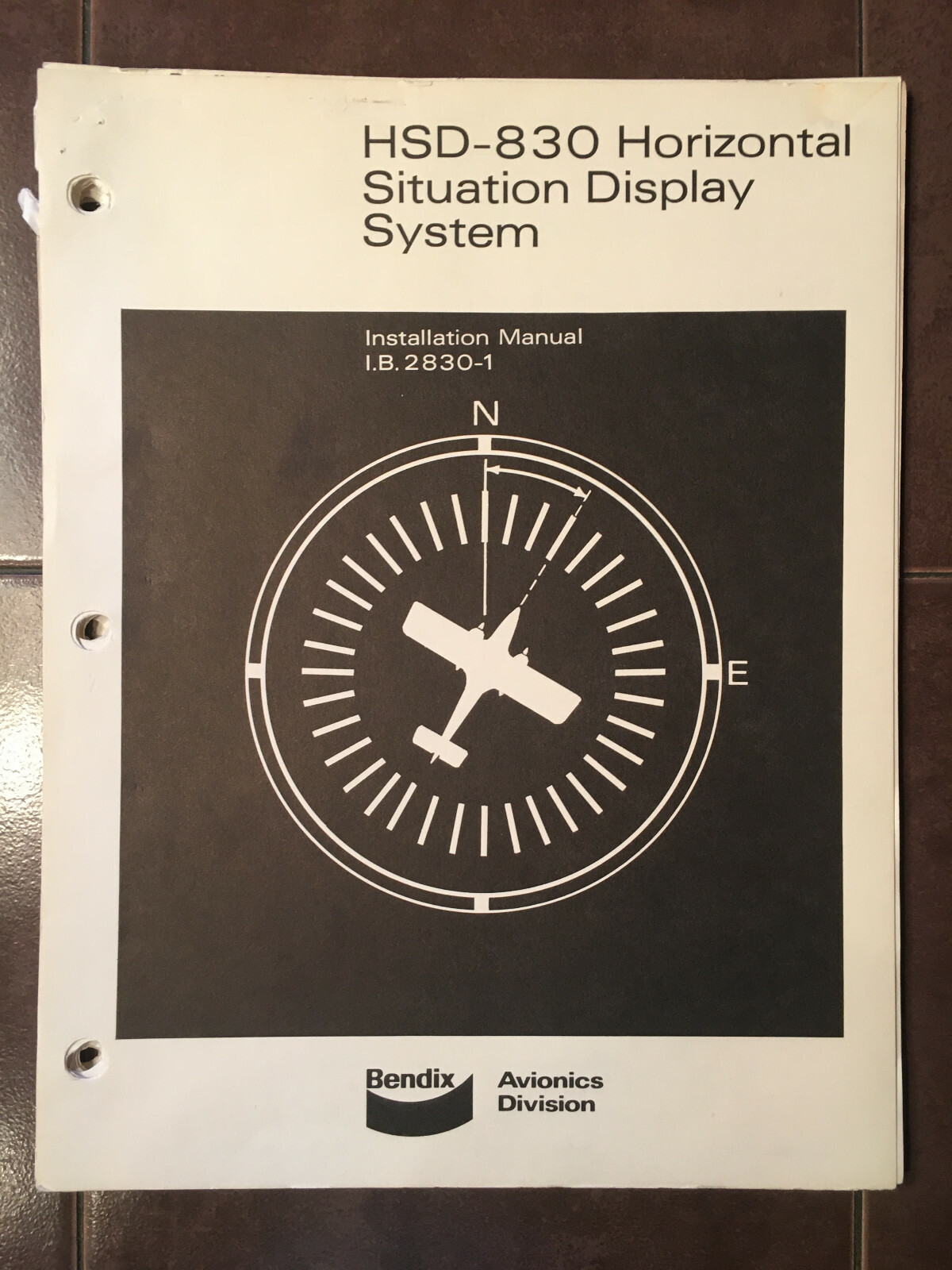 Bendix Avionics HSD 830 System, IN-831 Install Manual