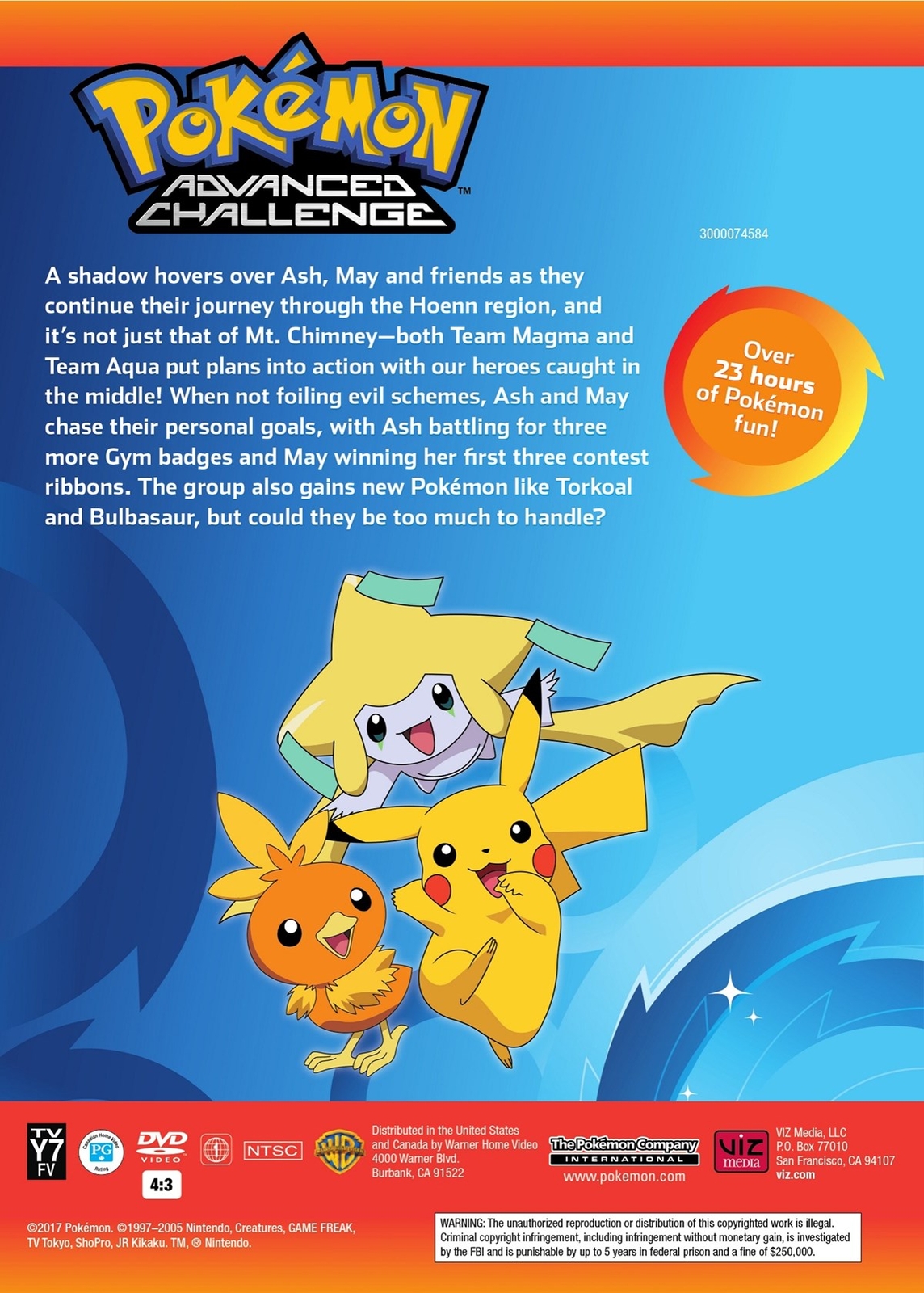 Pokémon Advanced Challenge - The Complete Collection DVD NEW