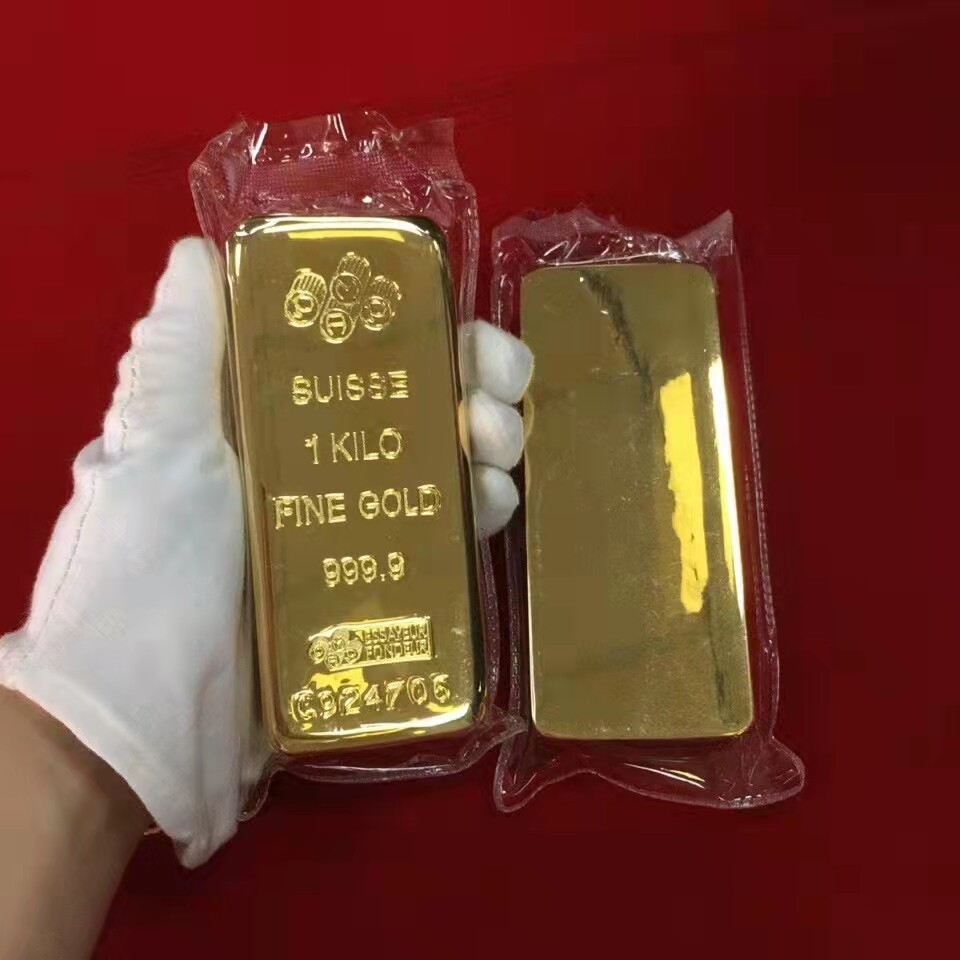 Simulated for Swiss Bank Gold Bars 1000G Film and Television scene Props !!ONE