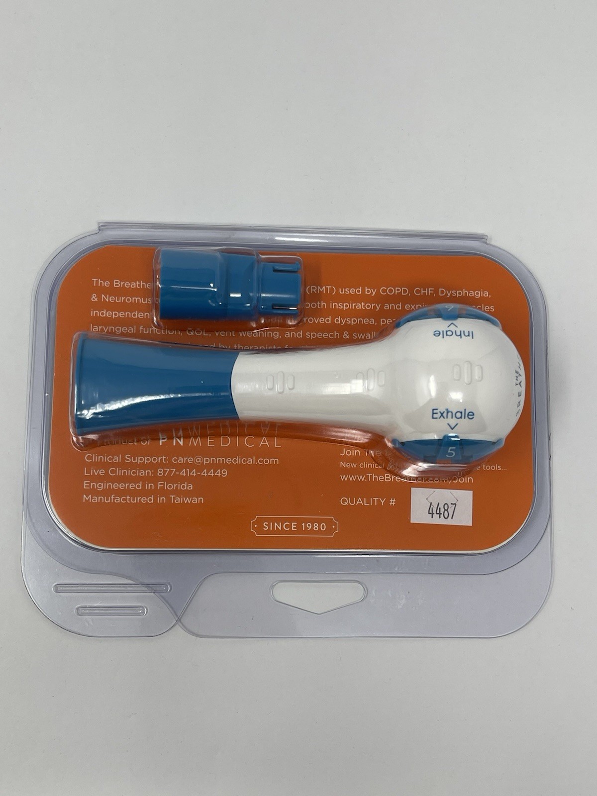 The Breather Respiratory Muscle Trainer training device BLUE PN Medical