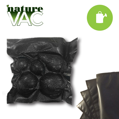 NatureVac 11"x24" PreCut Vacuum Seal Bags (ALL BLACK) 50pack SAVE $ W/ BAY HYDRO