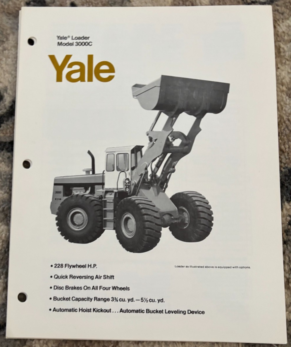 Yale 3000C Wheel Loader Brochure AMIL25