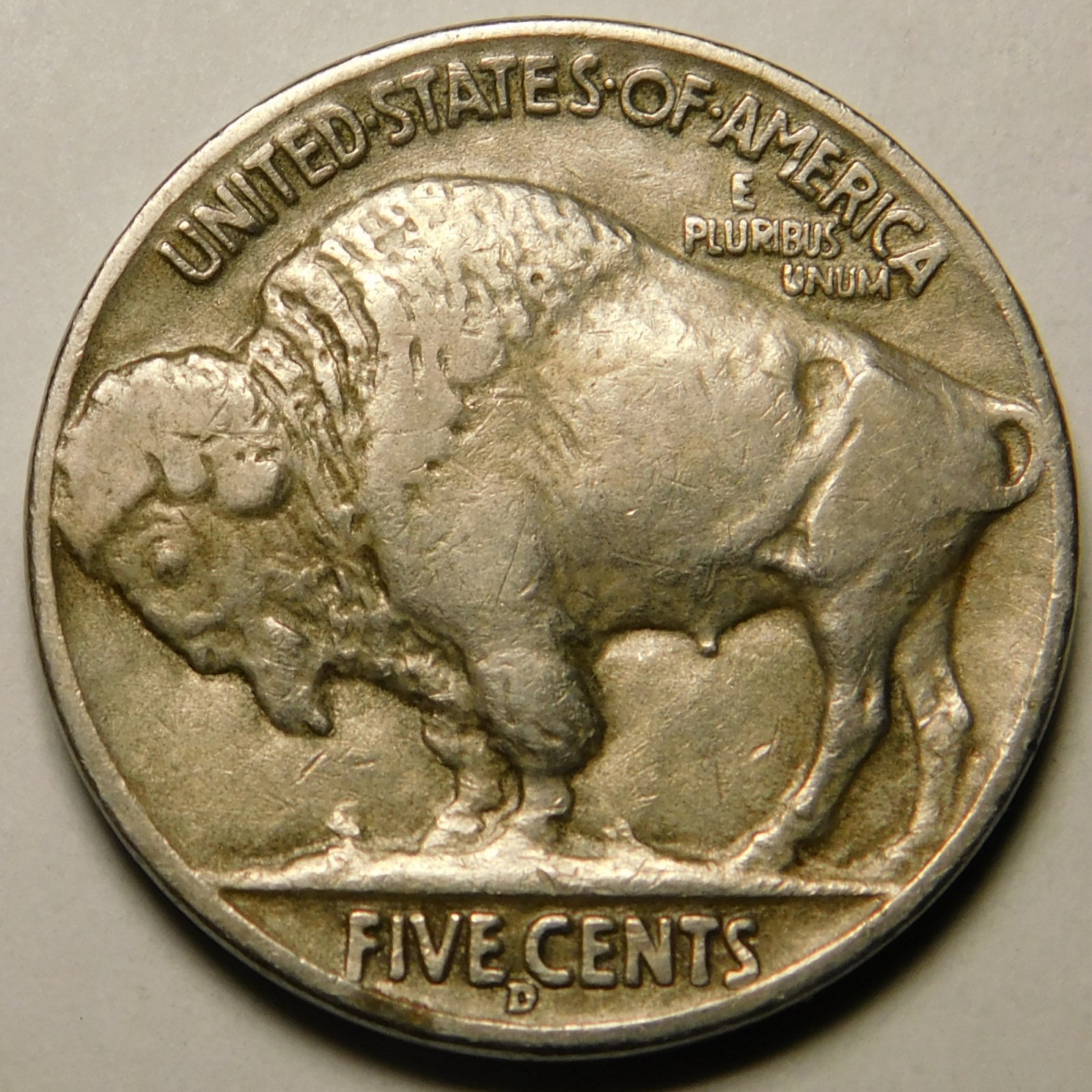 1938 D/D/S Buffalo Nickel F-Details FS-514 OMM 004 "Actual Coin Pictured"