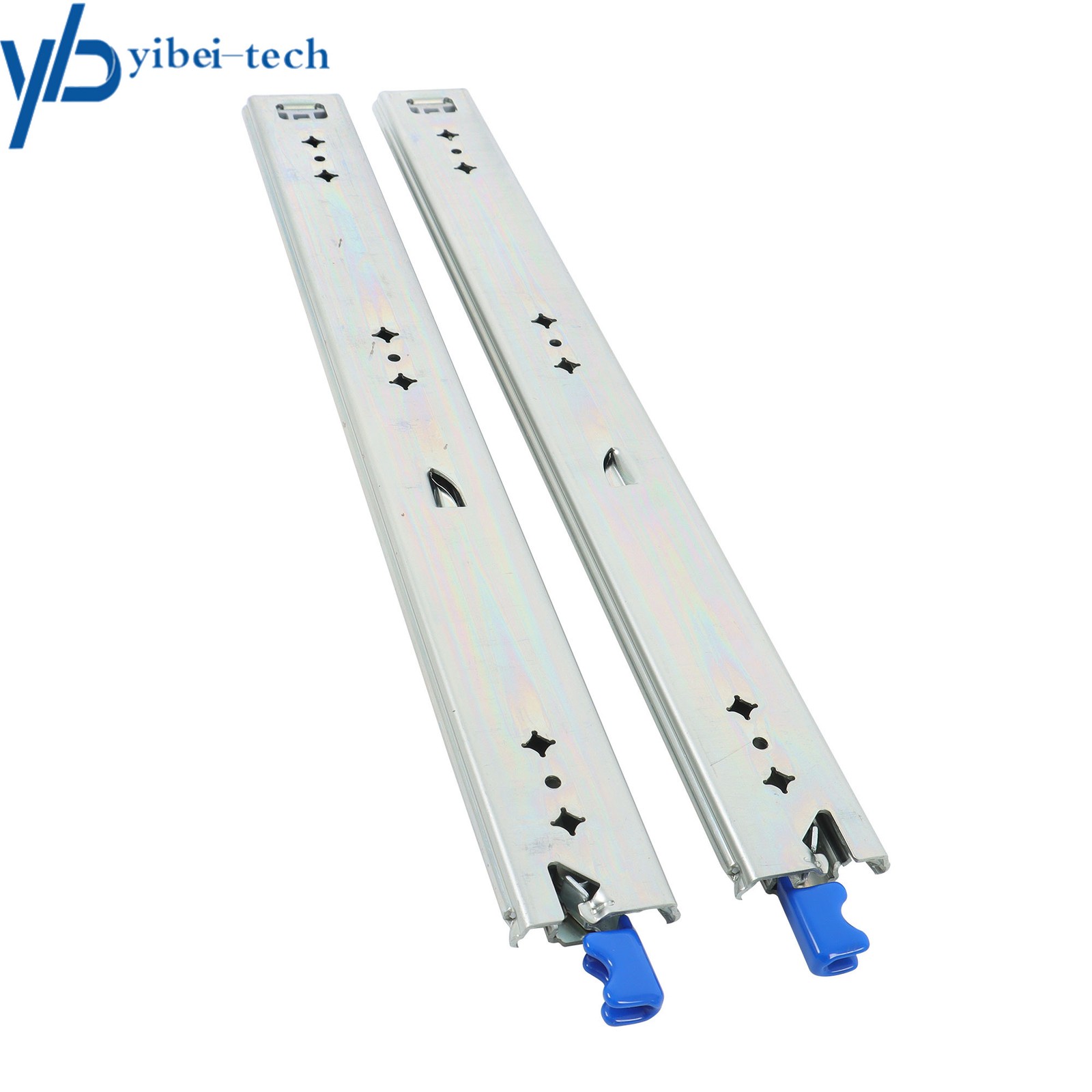 1 Pair Locking Drawer Slides 20" Full Extension & Lock 500 lb Load Capacity