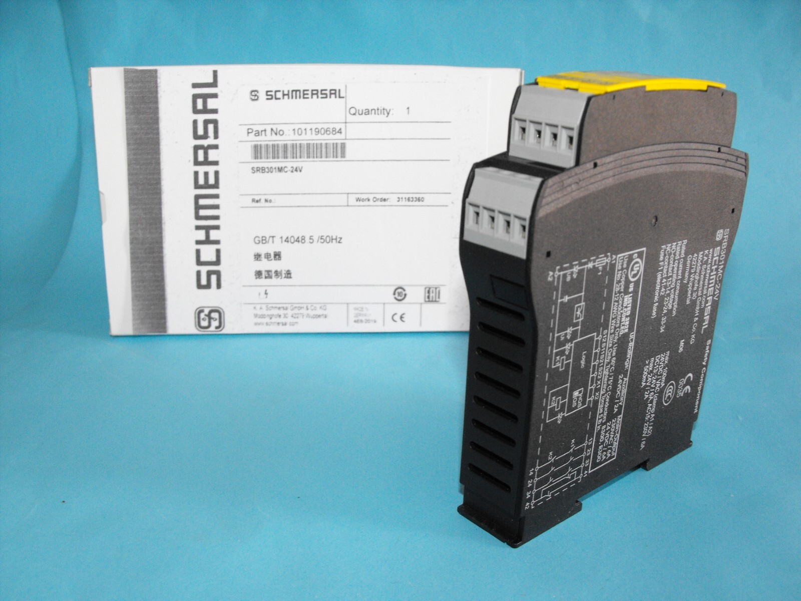 SCHMERSAL SRB301MC-24V.safety relay.SRB 301MC.USED