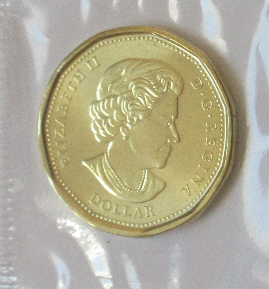 2016 Canada Regular Loonie One Dollar Coin. Mint UNC. $1 Loon
