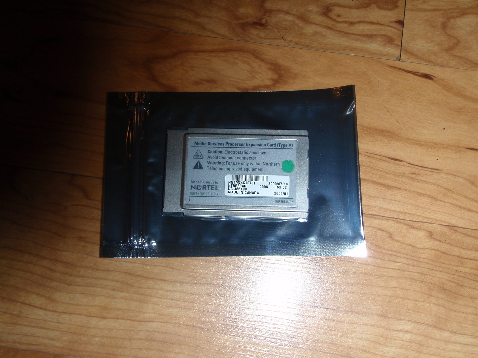 Nortel MSPEC (Type A) NTBB80AB for upgrading BCM's or NAM voicemails (tested)