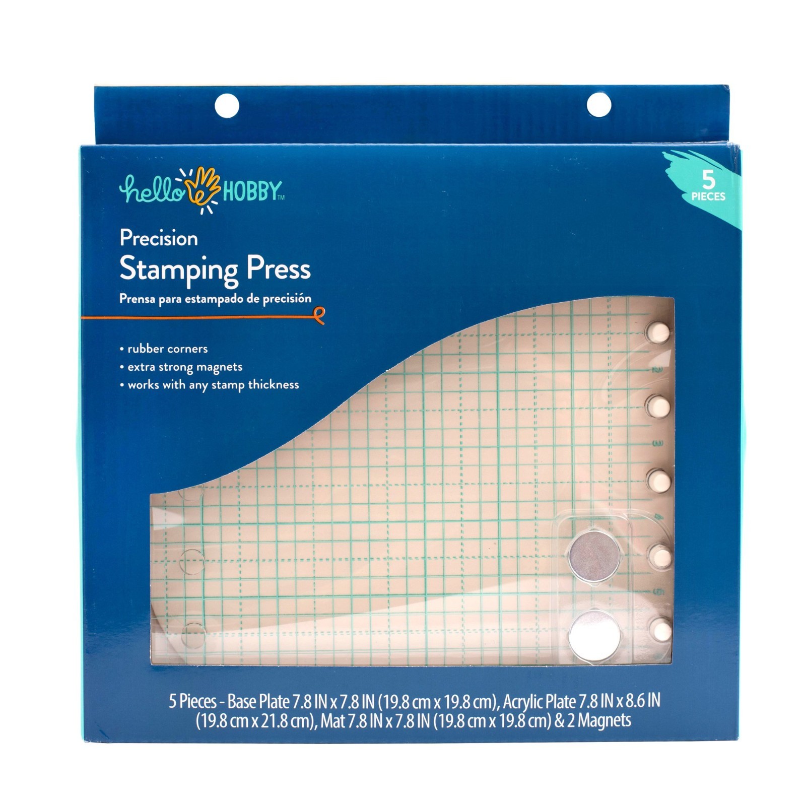 HELLO HOBBY CRAFT STAMPING PRESS *USED 1X* COMES WITH 2 STRONG MAGNETS*
