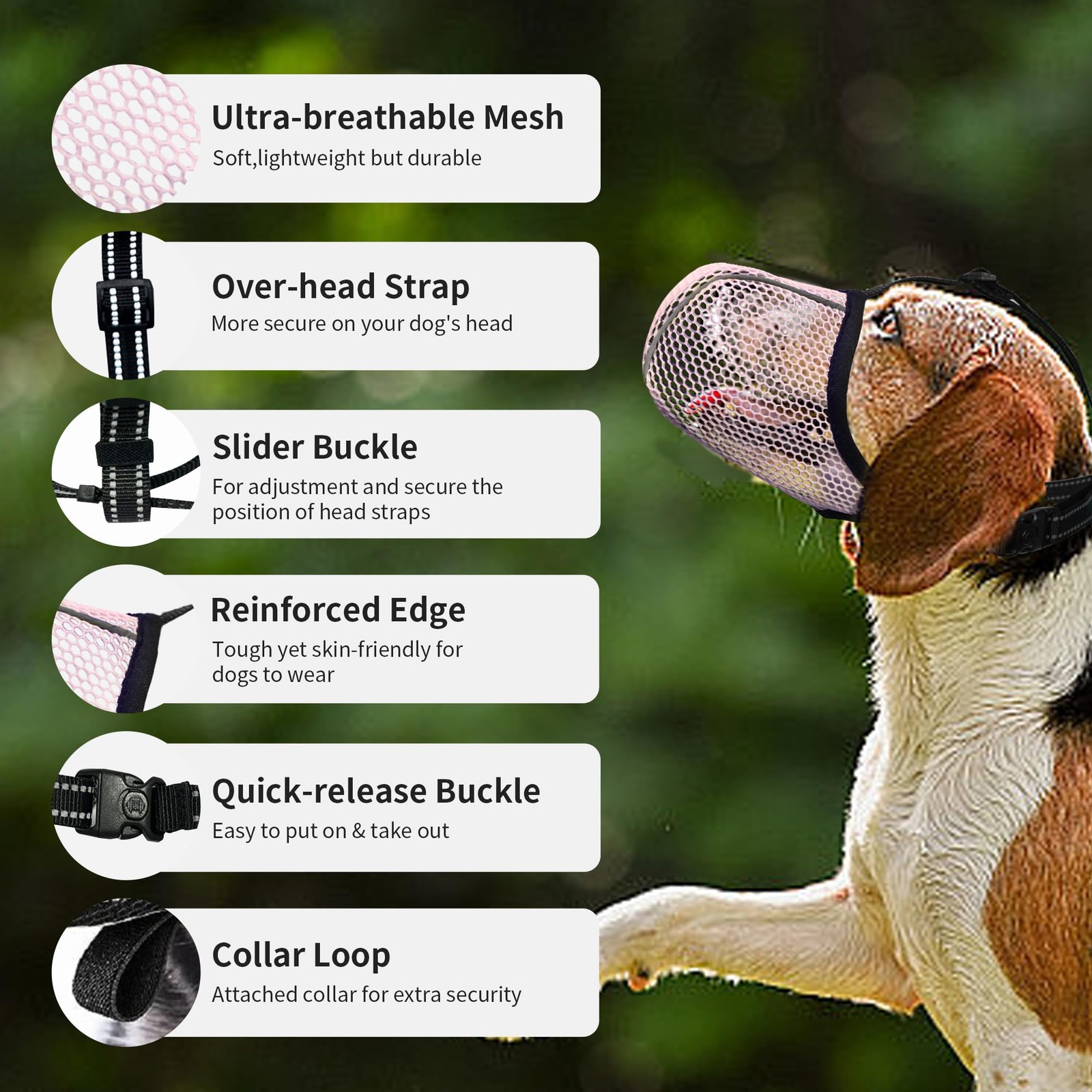 Dog Muzzle, Breathable Soft for Extra Small Dogs to Anti & Prevent Barking Bi...