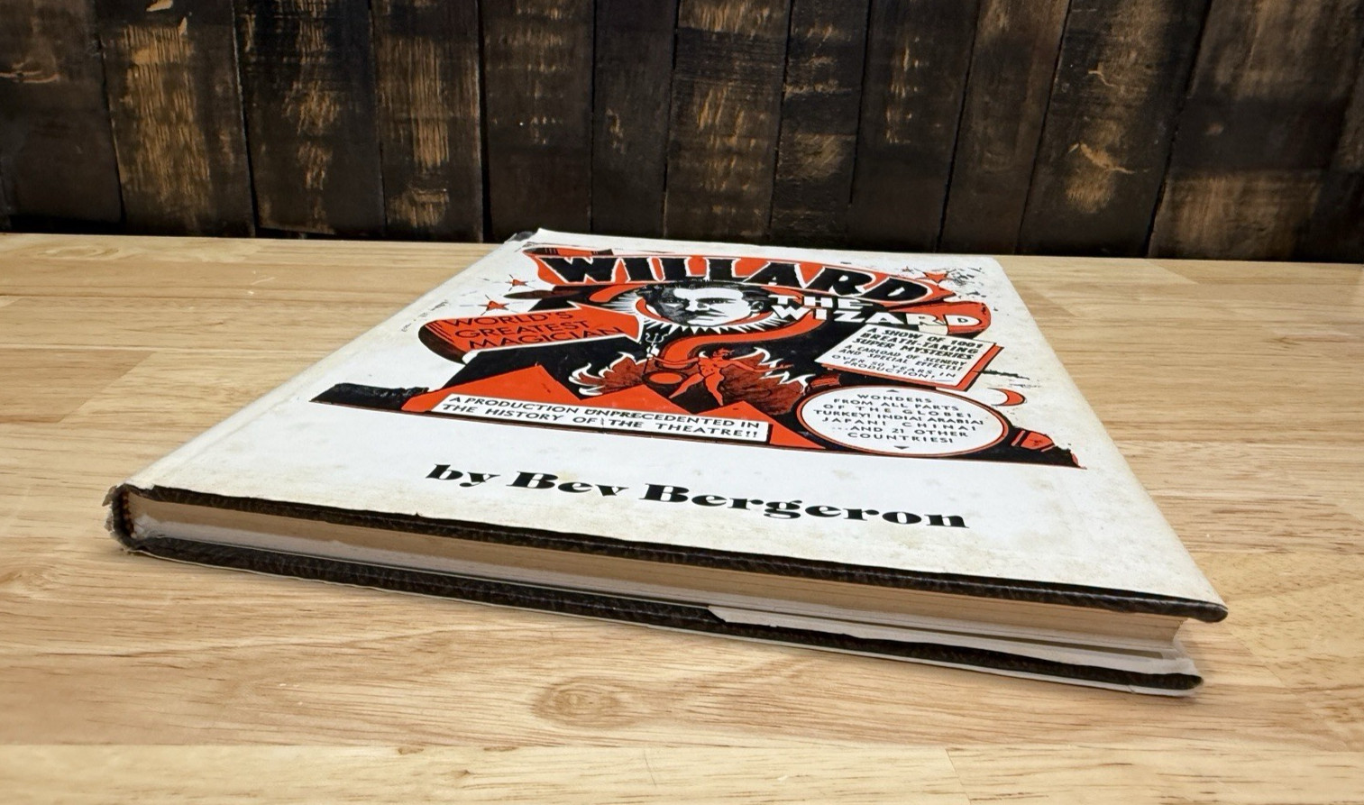 Willard The Wizard Magic Book By Bev Bergeron SIGNED by Author Magician