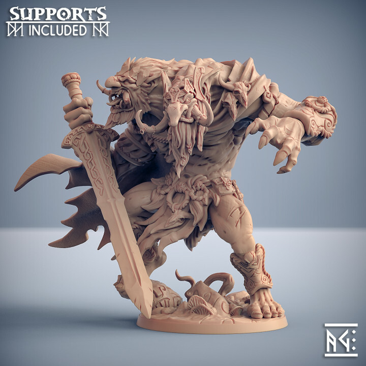 Drungvandel King - Troll King  - Artisan Guild Fantasy Dungeons & Dragons Mini