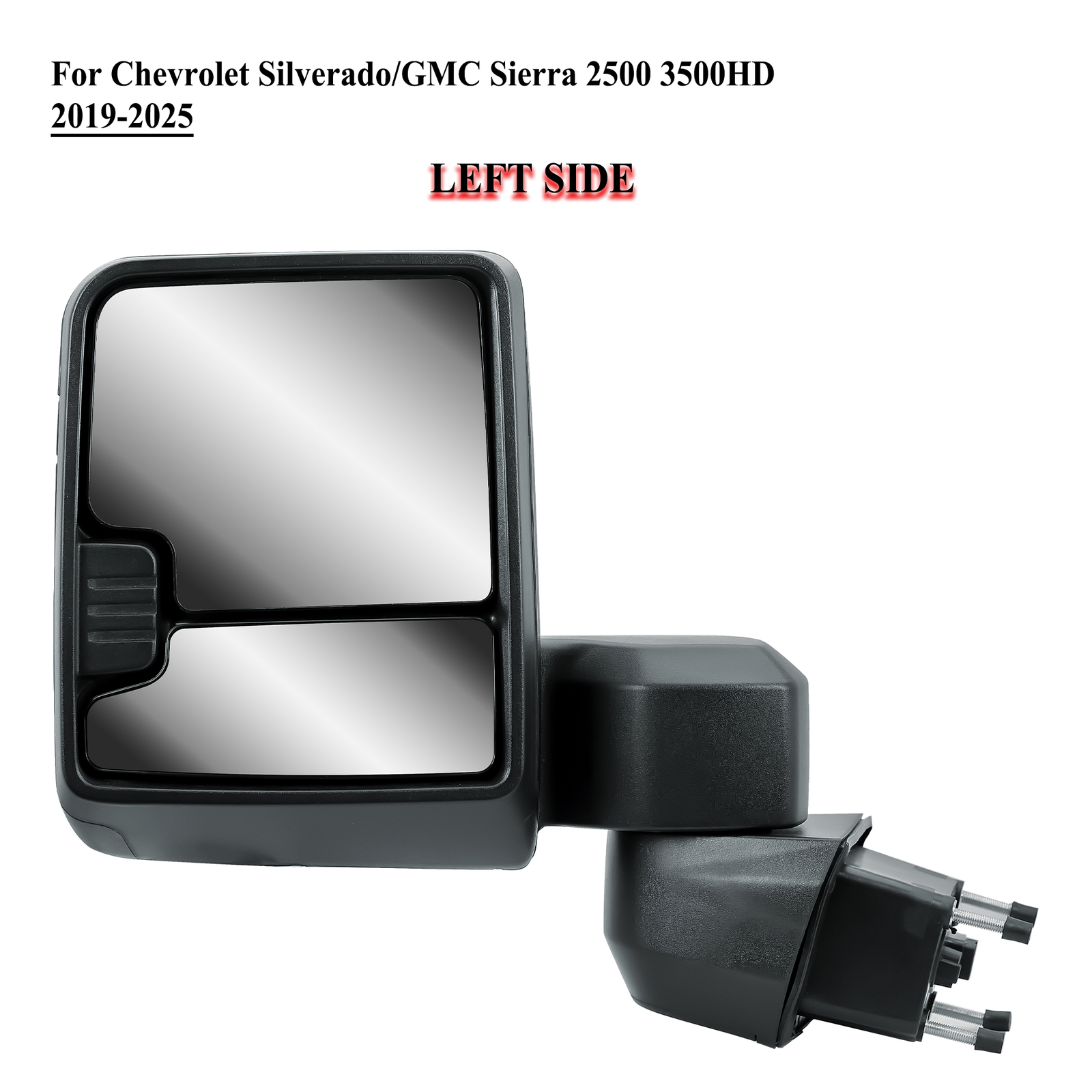 Driver Left Side Tow Mirror For 2019 to 2025 Chevrolet Silverado GMC Sierra