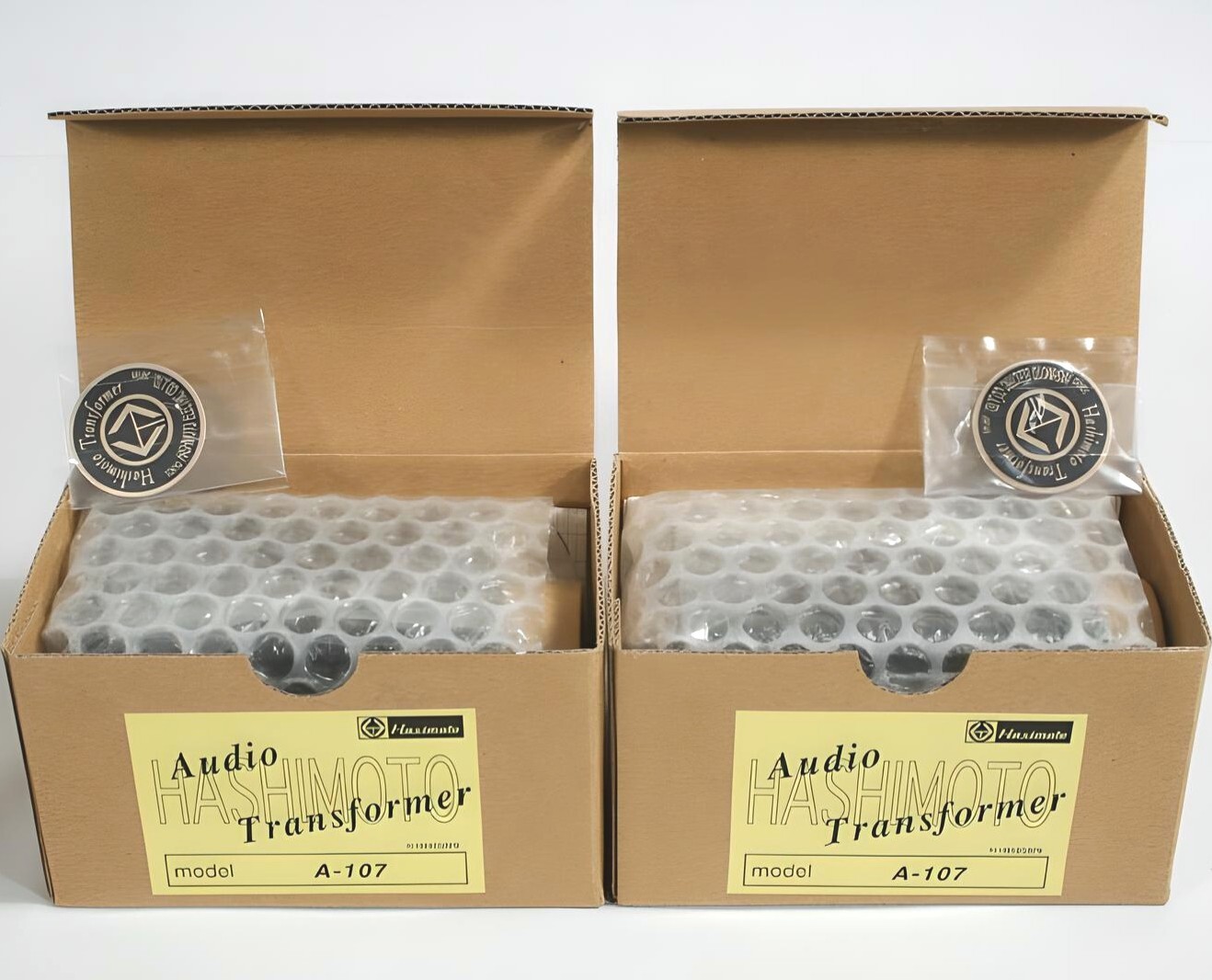 Hashimoto A-107 2-pack Interstage Transformer 7kΩ 1x2:2x2 for 12AU7,76 (Sansui)