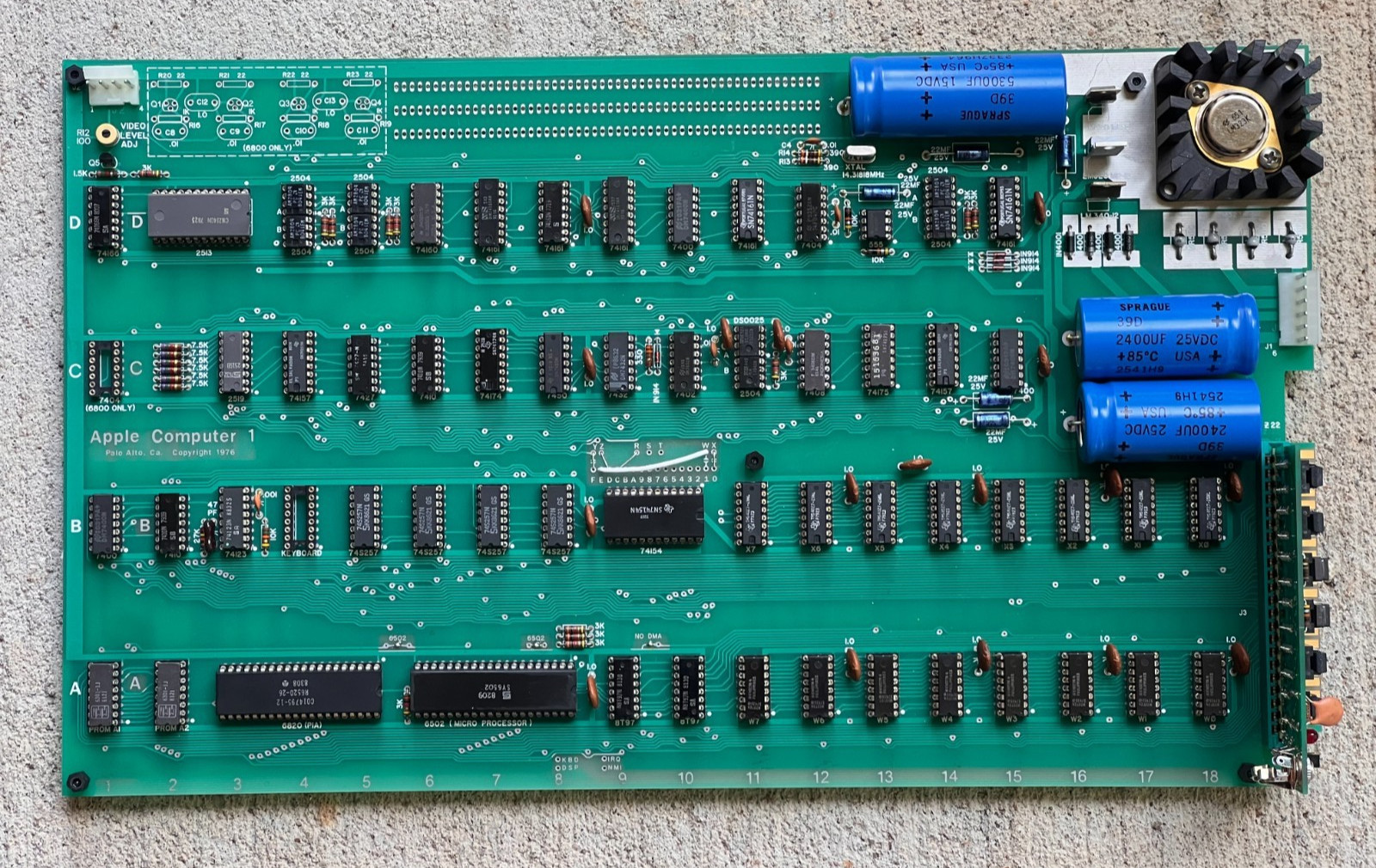 Apple 1 Replica | Includes Power Supply, Video and Keyboard cables| Fully Tested
