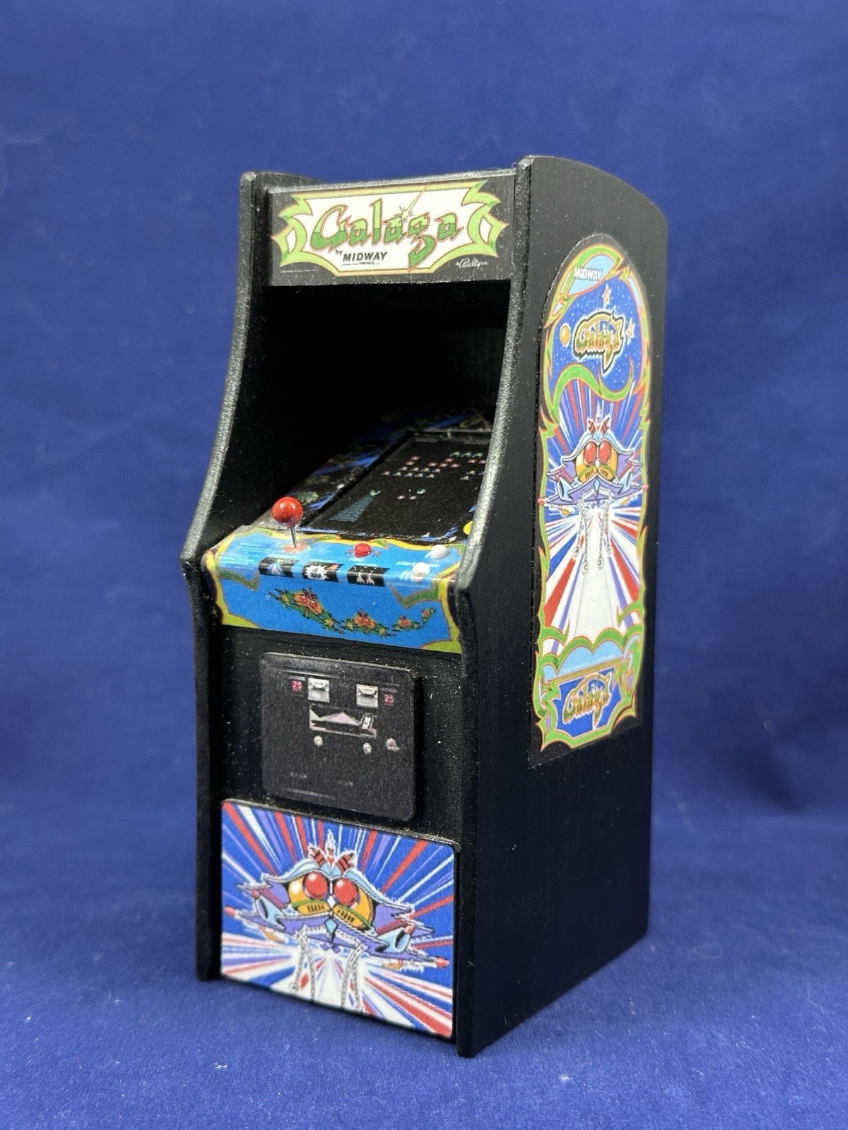 Custom Mini Arcade Machine Model (1:18 Scale): Galaga