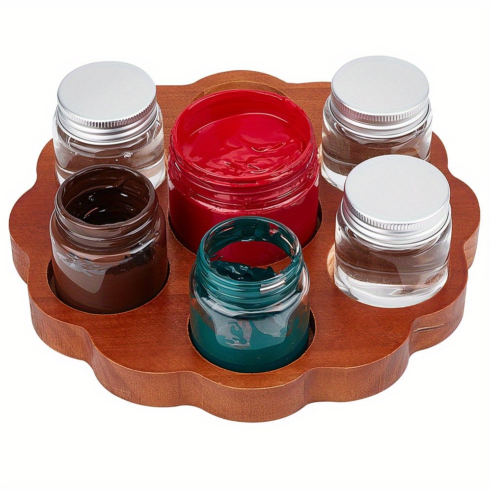 1pc Wood Holder for Crayon Flower 200x20mm Inner Diameter: 50mm Jewelry display