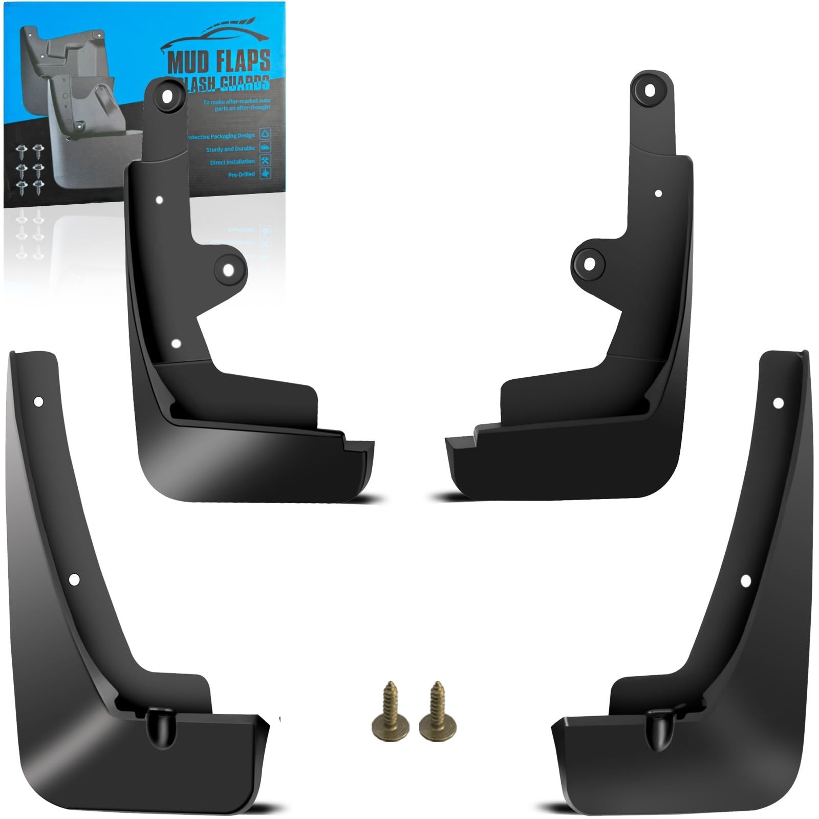 Front & Rear Mud Flaps Splash Guards Fit for 2020 2021 2022 2023 Maz-da Cx-30...